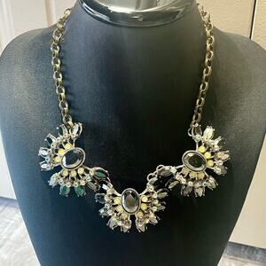 Betsey Johnson Whiteout Statement Art Deco Z20 necklace